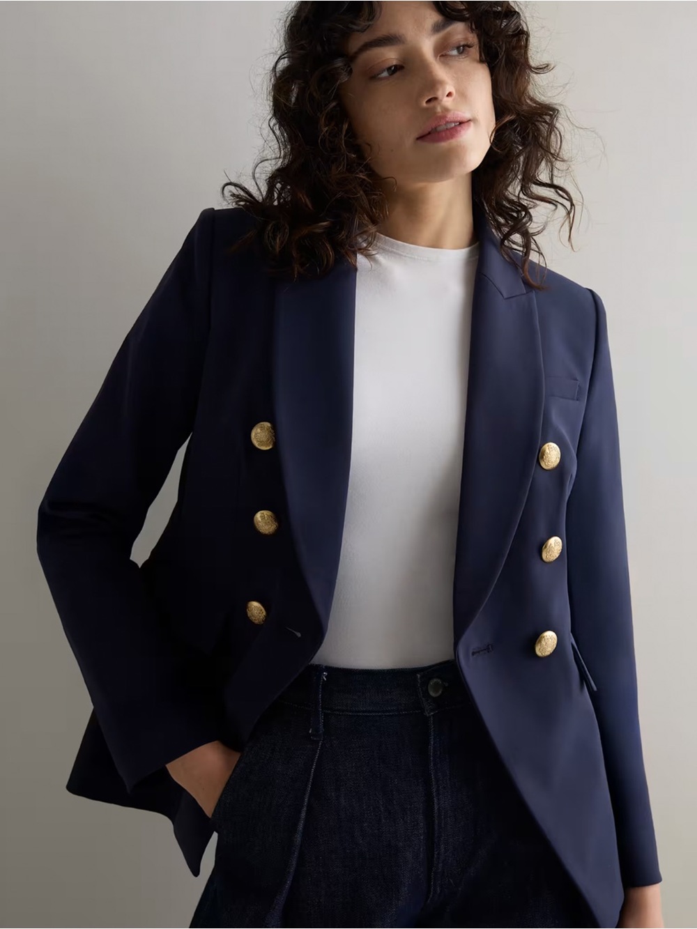 Quince - Scuba Captain's Convertible Blazer - Navy